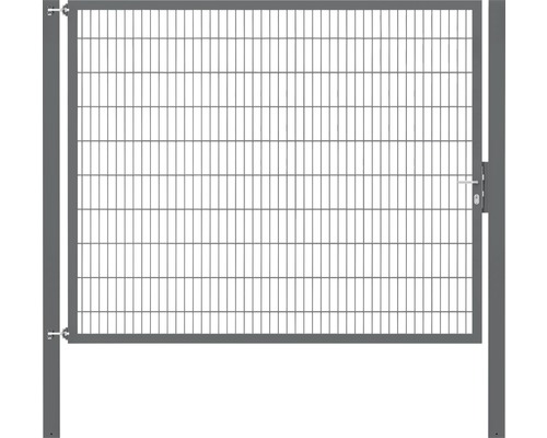 Portillon grillagé simple ALBERTS Flexo Plus 8/6/8 250 x 200 cm y compris poteaux 10 x 10 cm anthracite