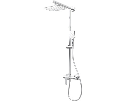 Colonne de douche avec mitigeur monocommande SCHULTE ExpressPlus Classic chrome/blanc brillant EP96214 02