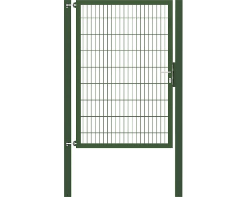 Portillon grillagé simple ALBERTS Flexo Plus 8/6/8 125 x 180 cm y compris poteaux 8 x 8 cm vert