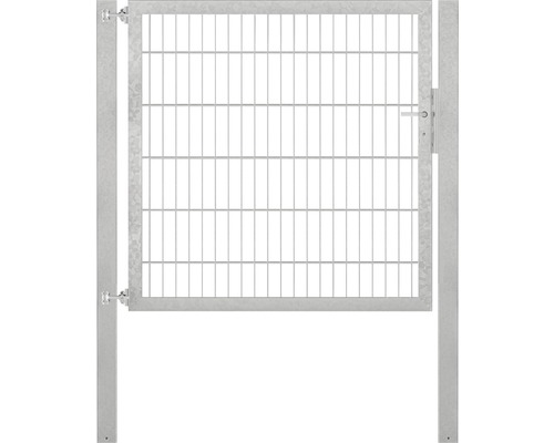 Stabgitter-Einzeltor ALBERTS Flexo Plus 8/6/8 125 x 120 cm inkl. Pfosten 8 x 8 cm feuerverzinkt