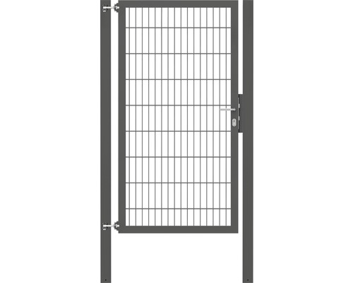 Portillon grillagé simple ALBERTS Flexo Plus 8/6/8 100 x 180 cm y compris poteaux 8 x 8 cm anthracite