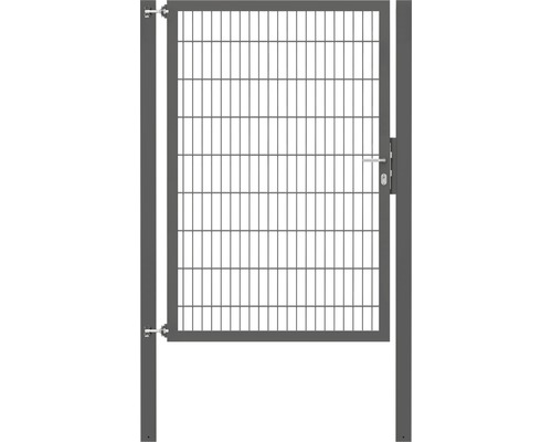 Portillon grillagé simple ALBERTS Flexo Plus 8/6/8 125 x 180 cm y compris poteaux 8 x 8 cm anthracite