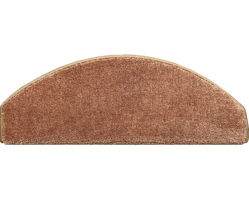 Tapis d'escalier Sweet semi-circulaire rose vif 23,5x65x4,5 cm Marche d''escalier demi-ronde en textile