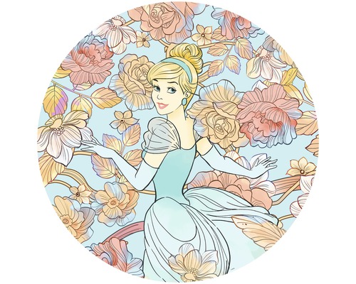 Illustration von Cinderella mit Blumenmuster