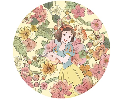 Illustration von Schneewittchen mit Blumenmuster