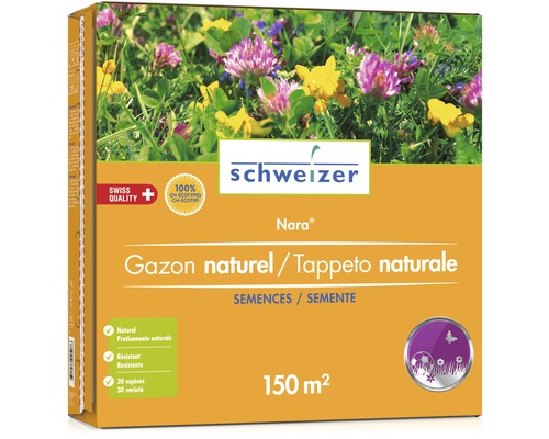 Eric Schweizer Graines de fleurs des champs Nara Gazon naturel 150 m² 3 kg