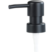 Tête de distributeur de savon noire en plastique