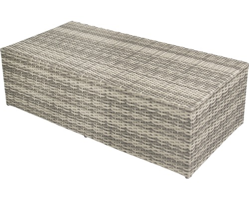 Rechteckiger Rattantisch für den Aussenbereich