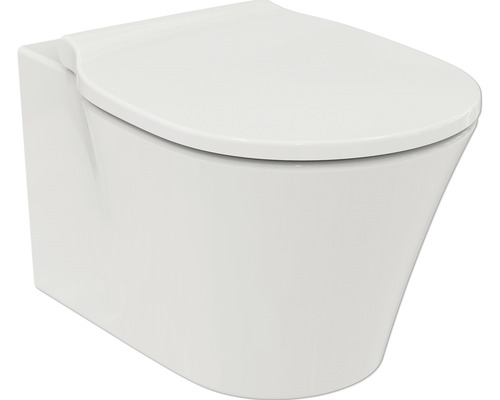 Ideal Standard Wand-WC Set Connect Air Tiefspüler ohne Spülrand weiss glänzend mit WC-Sitz K876801