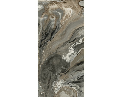 Dekorfliese mit Marmoroptik in Grau-, Braun- und Schwarztönen