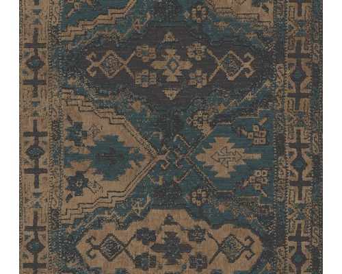 Papier peint intissé 37868-2 Metropolitan Stories 2 tapis vert Papier peint avec motif ethnique