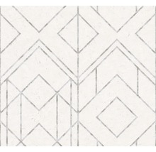 Papier peint avec lignes géométriques et motif losanges