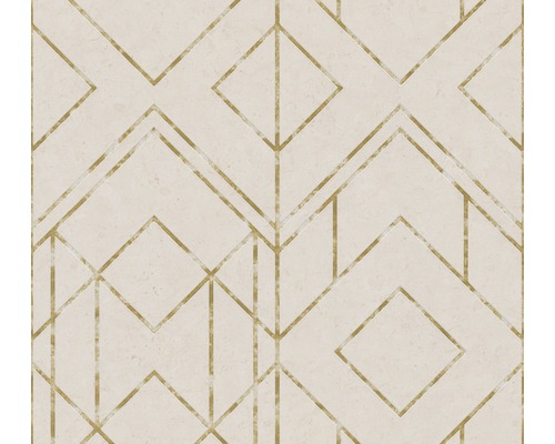 Papier peint intissé 37869-3 Metropolitan Stories 2 graphique beige Papier peint à motif géométrique