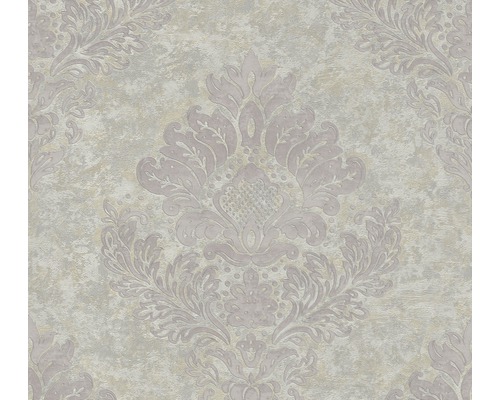 Papier peint intissé 37901-4 Metropolitan Stories 2 Damask gris Papier peint à motif floral