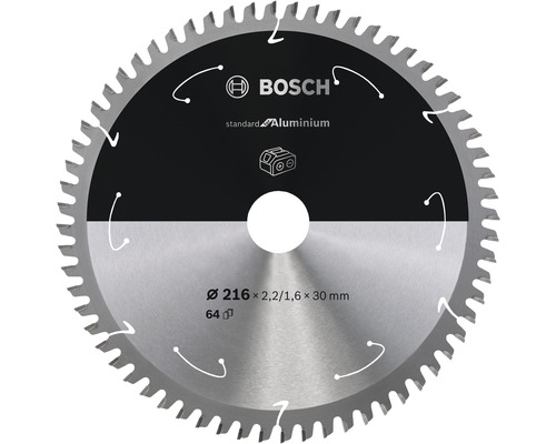 Bosch Kreissägeblatt Standard for Aluminium B 216x30 mm Z64