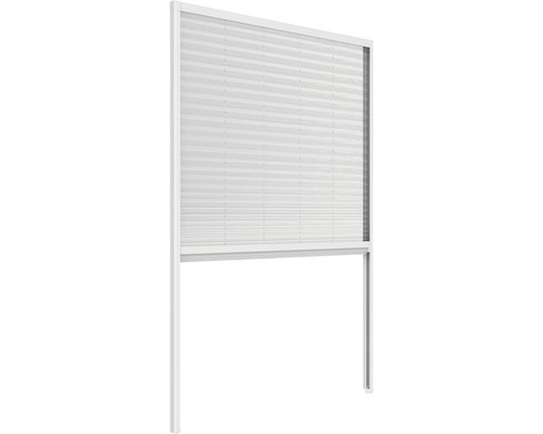 Moustiquaire plissée avec cadre pour fenêtre