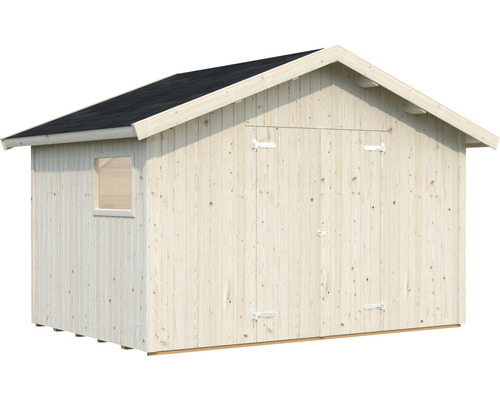 Abri de jardin en bois avec fenêtre et double porte