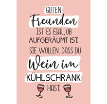 Postkarte Wein im Kühlrschrank 10,5x14,8 cm