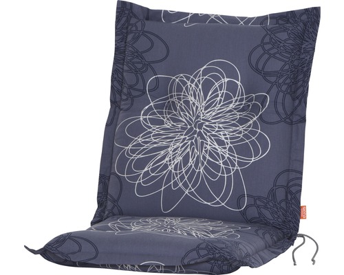 Galette d'assise pour fauteuil Xora Siena Garden bleu 100x48x8 cm