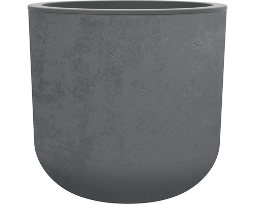 Pot de fleurs Basalt Up plastique Ø 38,5 cm h 36,8 cm plastique anthracite Pot de fleurs gris en plastique