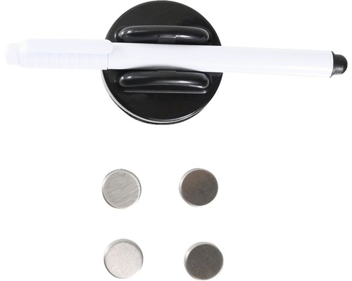 Porte-stylo magnétique pour tableau blanc avec quatre aimants
