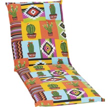 Coussin de chaise longue avec motif cactus et ethnique
