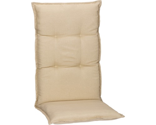Auflage für Hochlehner 118 x 46 cm Baumwoll-Mischgewebe beige naturbelassen Auflage für Hochlehner Gartenstuhl