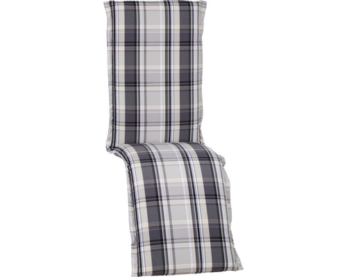 Galette d'assise pour chaise relax 170x50 cm gris