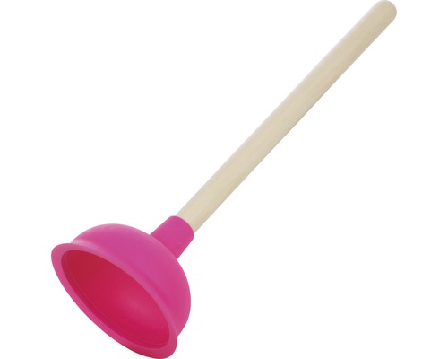 Pömpel mit Holzstiel und Gummisauger