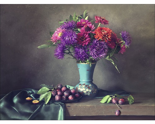 Leinwandbild Flowers In Vase 57x77 cm