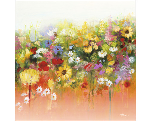 Tableau sur toile Abstraction multicolore I 50x50 cm