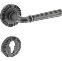 Garniture de poignée de porte avec rosettes pour portes intérieures