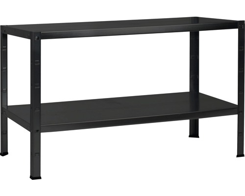 Schulte Étagère emboîtable noir 430 x 1000 x 400 mm 2 tablettes capacité de charge 130 kg