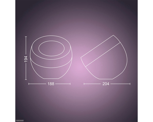 Dessin technique d''un pot de fleurs avec indications de dimension.