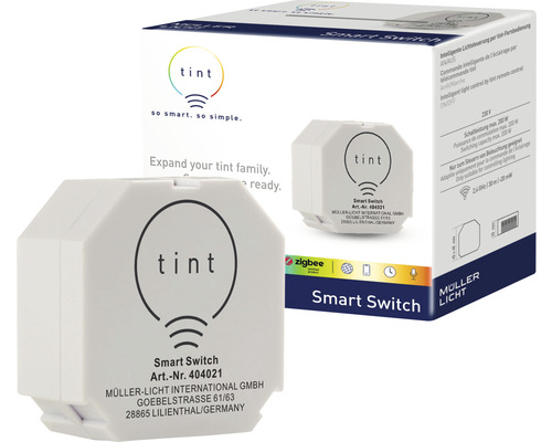 Tint Smart Switch mit Verpackung