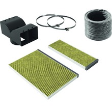 Abluftsystem Komponenten: Y-Stück, Rohrschelle, Zuluftschlauch, Filter