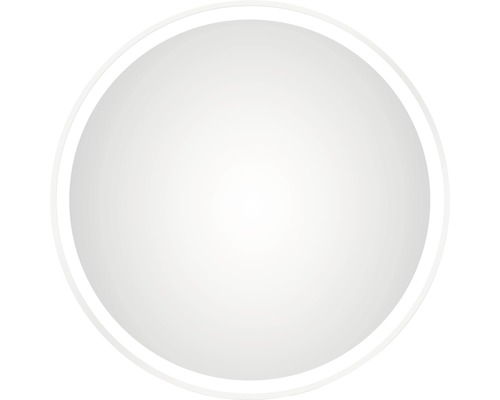 Miroir de salle de bains LED DSK white circulaire mat Ø 60 cm IP 24