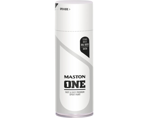 Maston One peinture aérosol blanc signalisation RAL 9003 satiné