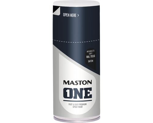 Peinture aérosol ONE Maston anthracite RAL 7016 150 ml Maston One peinture aérosol gris anthracite RAL 7016