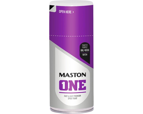 Peinture aérosol ONE Maston violet RAL 4006 150 ml Bombe aérosol Maston One violet circulation RAL 4006