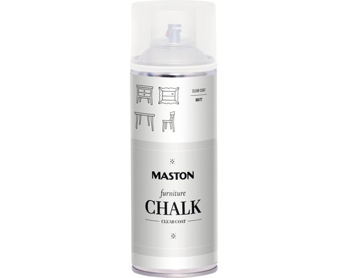 Bombe craie Maston pour meubles vernis mat 400 ml Vernis transparent mat pour meubles Maston Chalk