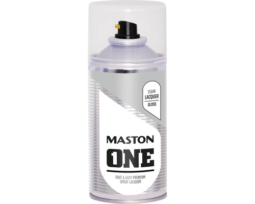 Peinture aérosol ONE Maston laque haute brillance 150 ml Bombe de laque transparente de Maston One