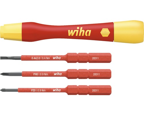 Wiha Fein-Drehmoment-Bithalter-Set mit drei Bits