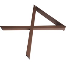 Pied de table en métal en forme de X