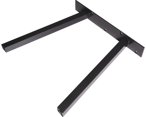 Pied de table en A 710 x 700 mm 1 pièce noir Support d''étagère en métal