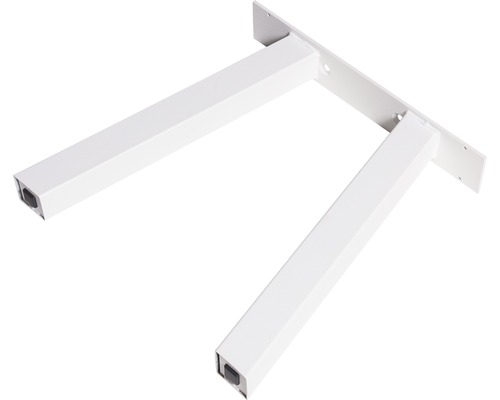 Pied de banc en A 420 x 400 mm 1 pièce blanc Support d''étagère en acier