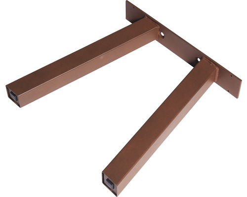 Pied de banc en A 420 x 400 mm 1 pièce aspect cuivre Support d''étagère en métal