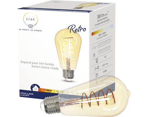 Ampoule rétro Müller Licht avec filament Edison et culot E27