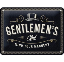 Blechschild Gentlemen's Club 20x15 cm-thumb-0