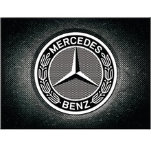 Aimant décoratif Mercedes-Benz, Logo Black 6x8 cm